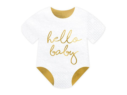 Picture of PAPER NAPKINS BABY GROW 16X16CM - 20 PACK